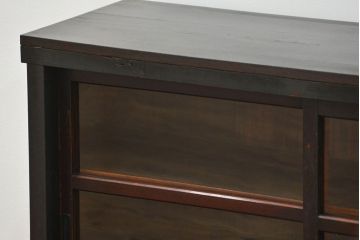 アンティーク家具　アンティーク 古い木の小さな収納棚(飾り棚)