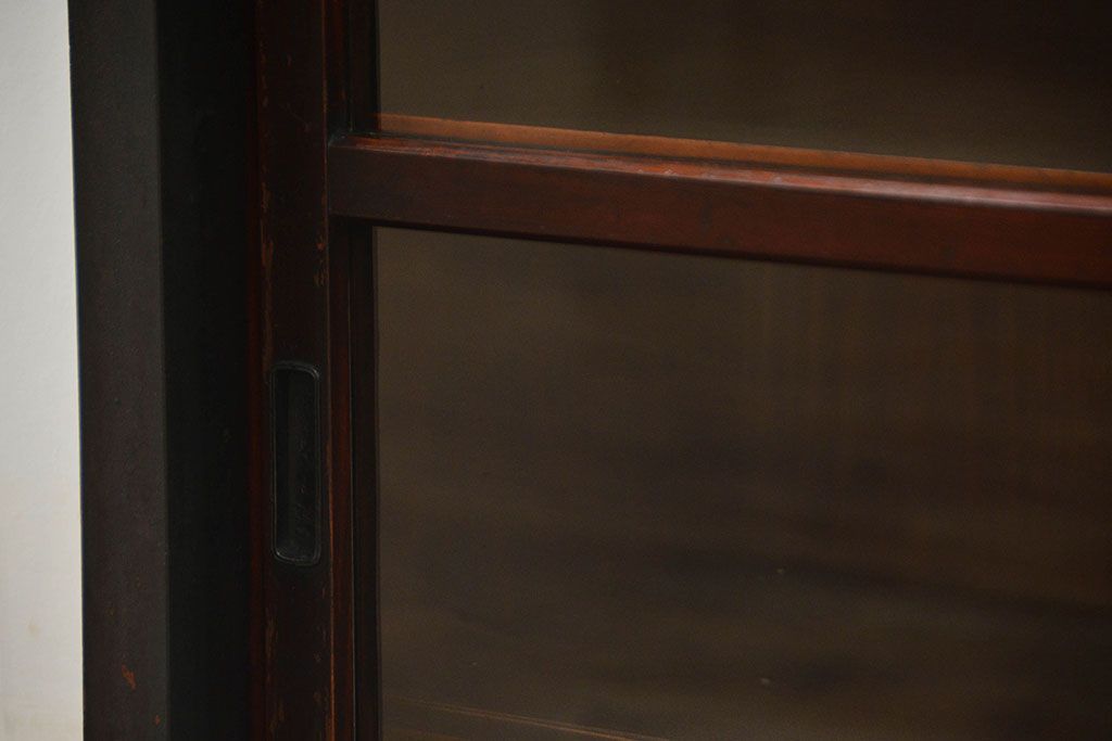 アンティーク家具　アンティーク 古い木の小さな収納棚(飾り棚)