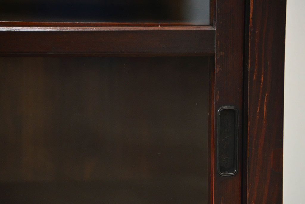 アンティーク家具　アンティーク 古い木の小さな収納棚(飾り棚)