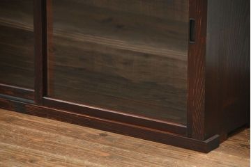 アンティーク家具　アンティーク 古い木の小さな収納棚(飾り棚)