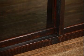 アンティーク家具　アンティーク 古い木の小さな収納棚(飾り棚)