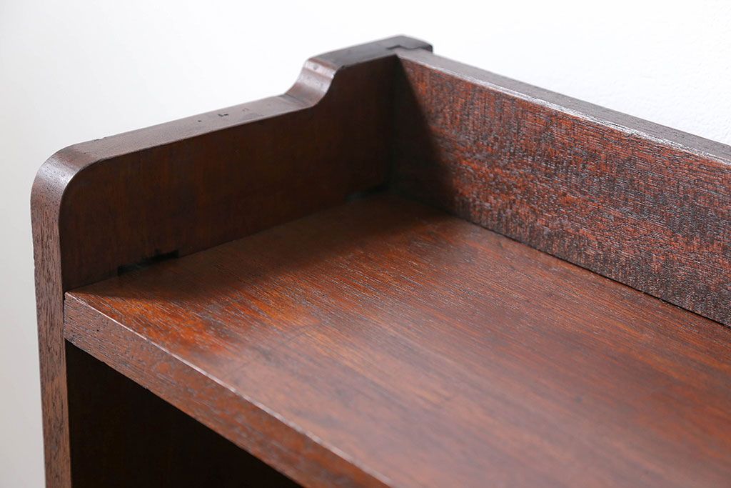 アンティーク家具　アンティーク 古い木の本棚(飾り棚)