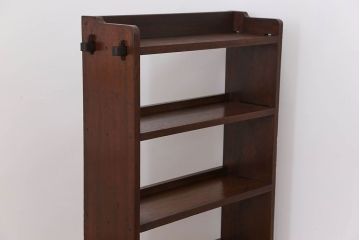 アンティーク家具　アンティーク 古い木の本棚(飾り棚)