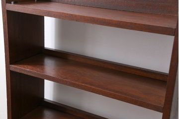 アンティーク家具　アンティーク 古い木の本棚(飾り棚)