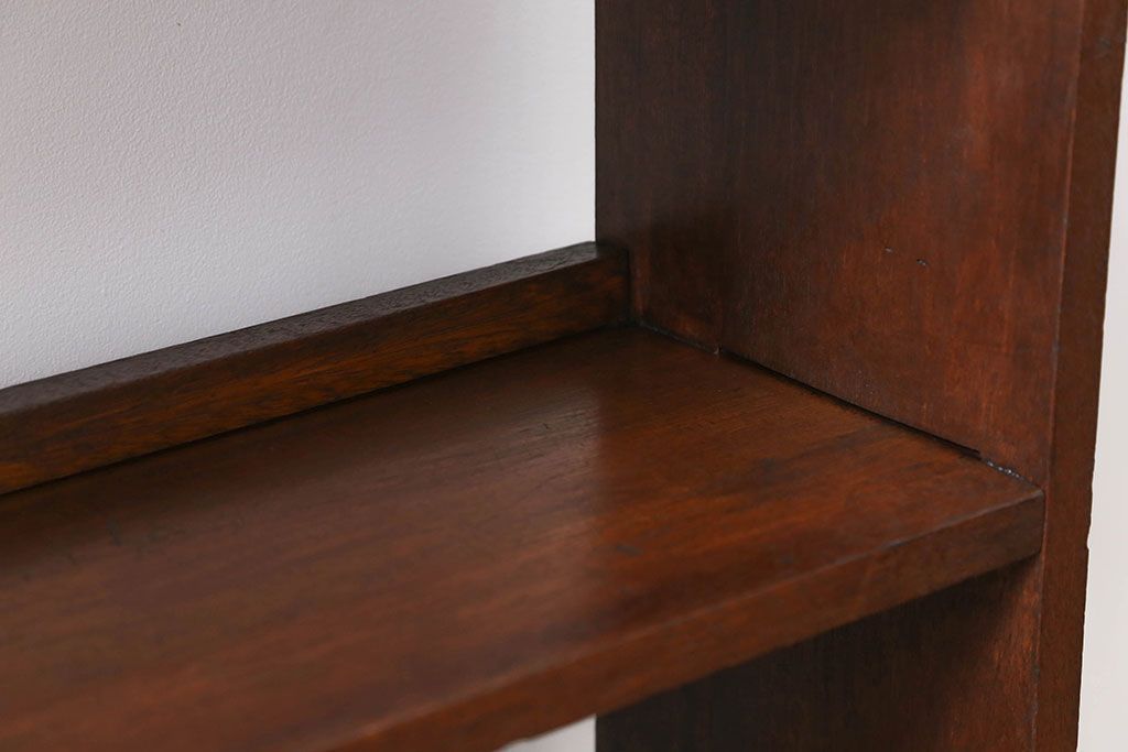 アンティーク家具　アンティーク 古い木の本棚(飾り棚)