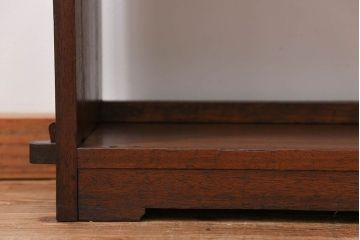 アンティーク家具　アンティーク 古い木の本棚(飾り棚)