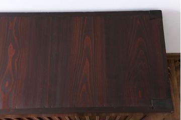 アンティーク家具　アンティーク　六尺 縦桟引き戸!時代箪笥ローボード(サイドボード、水屋箪笥、テレビ台、キャビネット、収納棚)