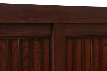 アンティーク家具　アンティーク　六尺 縦桟引き戸!時代箪笥ローボード(サイドボード、水屋箪笥、テレビ台、キャビネット、収納棚)