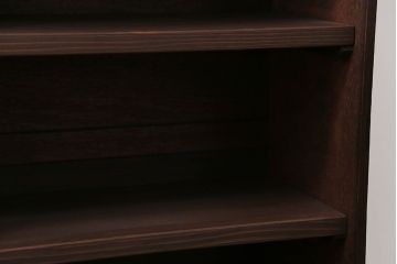 レトロ家具　昭和レトロ 古い木の引き出し付き本棚(飾り棚)