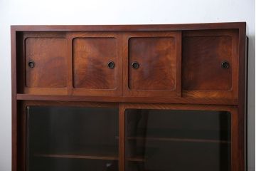レトロ家具　アンティーク 前面欅材 レトロな茶箪笥(収納棚)