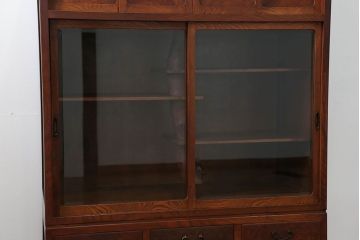 レトロ家具　アンティーク 前面欅材 レトロな茶箪笥(収納棚)
