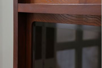 レトロ家具　アンティーク 前面欅材 レトロな茶箪笥(収納棚)