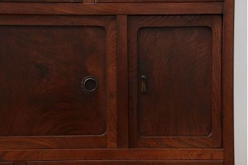 レトロ家具　アンティーク 前面欅材 レトロな茶箪笥(収納棚)