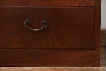 レトロ家具　アンティーク 前面欅材 レトロな茶箪笥(収納棚)
