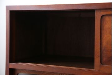 レトロ家具　アンティーク 前面欅材 レトロな茶箪笥(収納棚)
