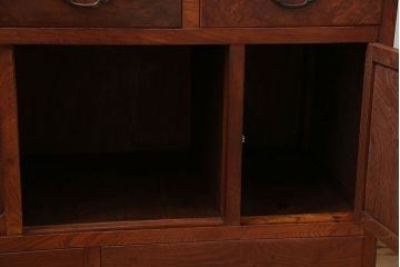 レトロ家具　アンティーク 前面欅材 レトロな茶箪笥(収納棚)