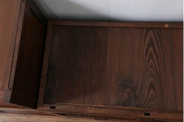 レトロ家具　アンティーク 前面欅材 レトロな茶箪笥(収納棚)