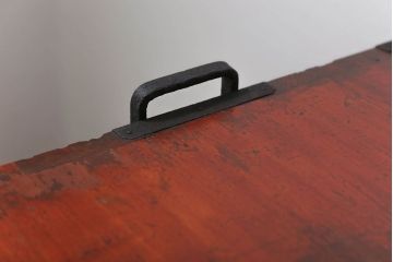 アンティーク家具　古民具・骨董 脚付き二本松箪笥ローチェスト(1)(時代箪笥ローボード)