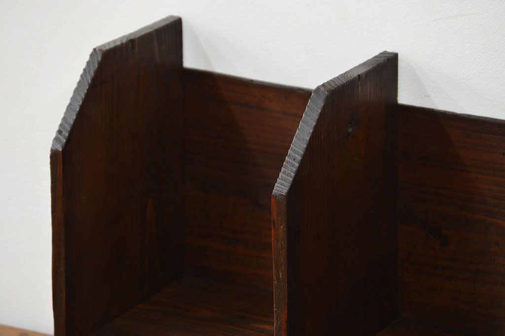 アンティーク家具　アンティーク 使い込まれた引き出し付き本立て