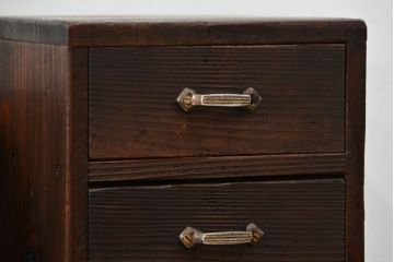 アンティーク家具　アンティーク 使い込まれた引き出し付き本立て