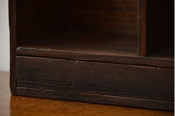 アンティーク家具　アンティーク 使い込まれた引き出し付き本立て