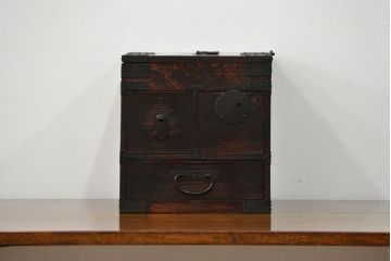 アンティーク家具　古民具・骨董 使い込まれた硯箱(小引き出し)