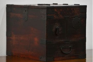 アンティーク家具　古民具・骨董 使い込まれた硯箱(小引き出し)