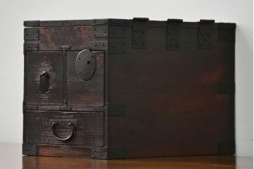 アンティーク家具　古民具・骨董 使い込まれた硯箱(小引き出し)