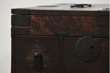 アンティーク家具　古民具・骨董 使い込まれた硯箱(小引き出し)
