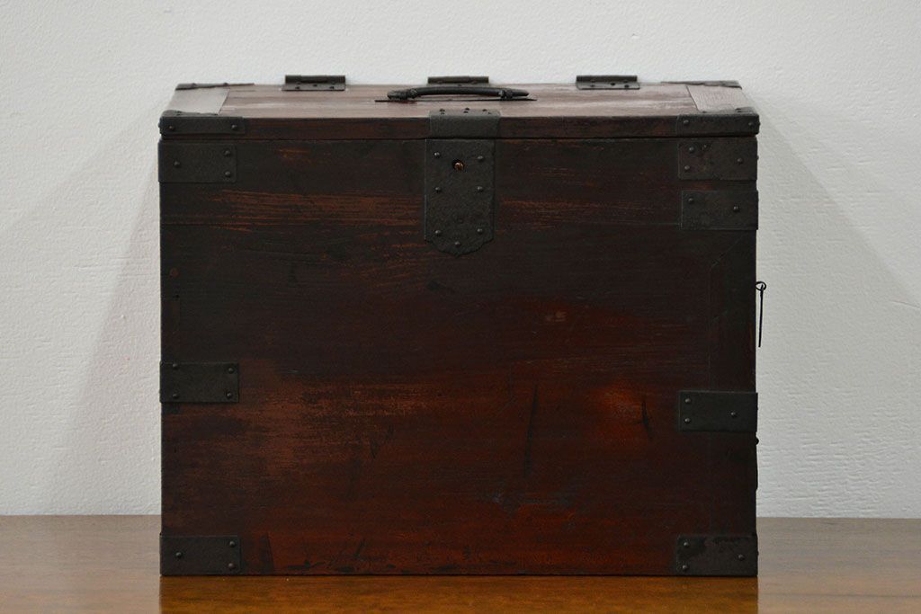 アンティーク家具　古民具・骨董 使い込まれた硯箱(小引き出し)