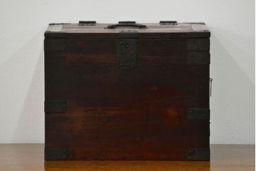 アンティーク家具　古民具・骨董 使い込まれた硯箱(小引き出し)