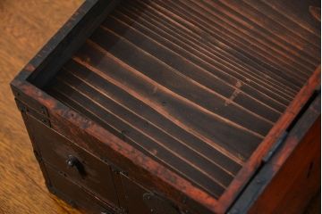 アンティーク家具　古民具・骨董 使い込まれた硯箱(小引き出し)