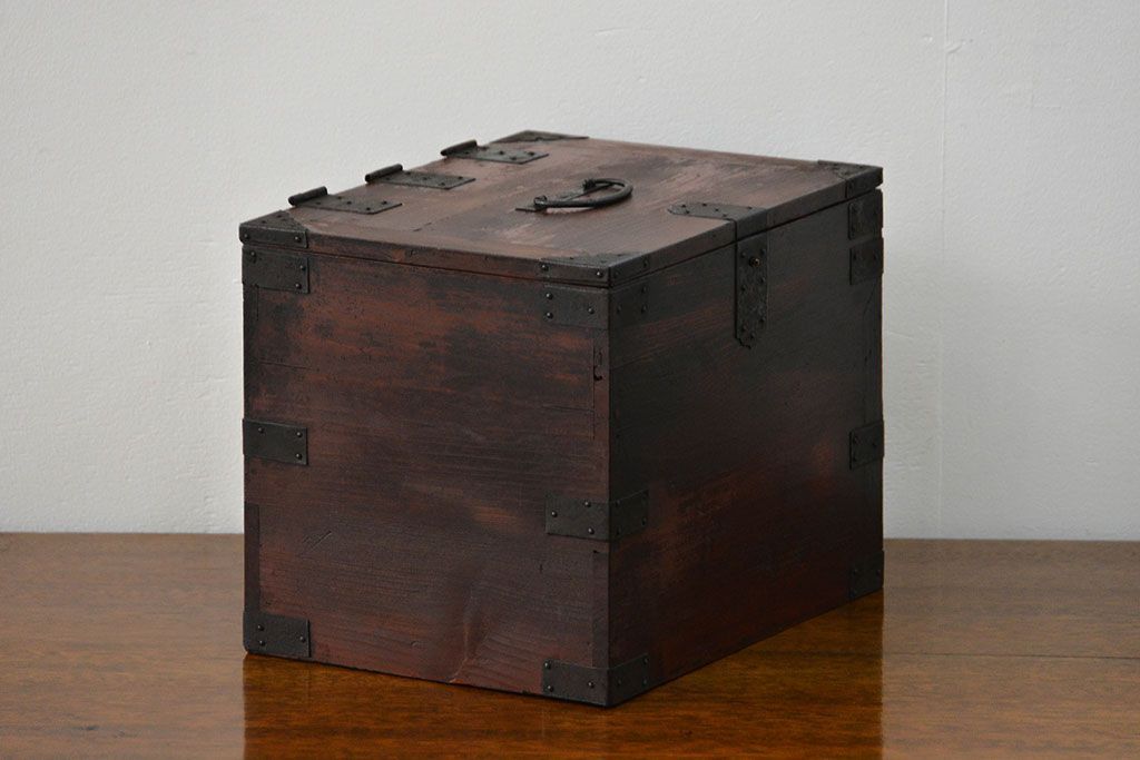 アンティーク家具　古民具・骨董 使い込まれた硯箱(小引き出し)