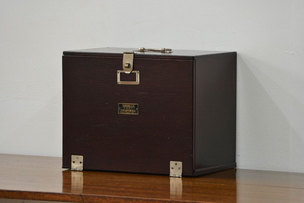 アンティーク家具　アンティーク 歯医者さんの古い往診箱(2)(小引き出し、裁縫箱)