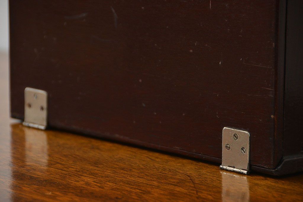 アンティーク家具　アンティーク 歯医者さんの古い往診箱(2)(小引き出し、裁縫箱)