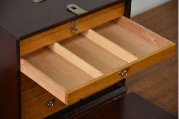 アンティーク家具　アンティーク 歯医者さんの古い往診箱(2)(小引き出し、裁縫箱)