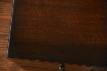 レトロ家具　アンティーク ネームプレート付きのレトロなレコードケース(小引き出し)