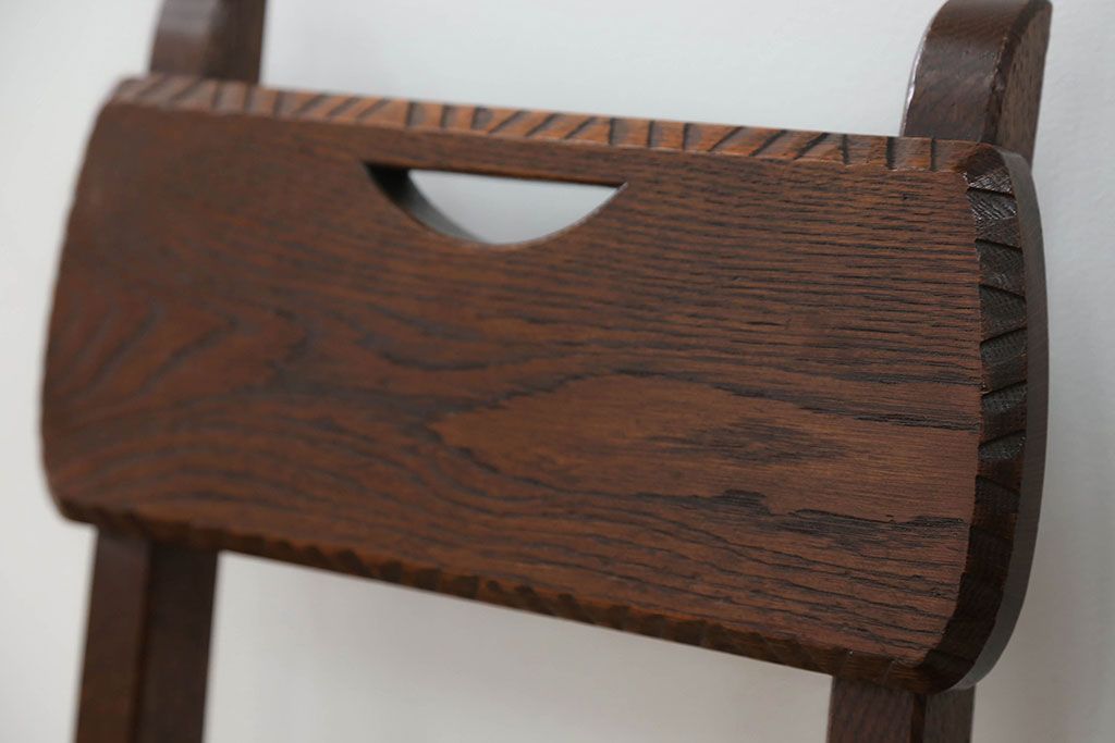 ヴィンテージ家具　オランダビンテージ オーク材 ダイニングチェア 2脚セット