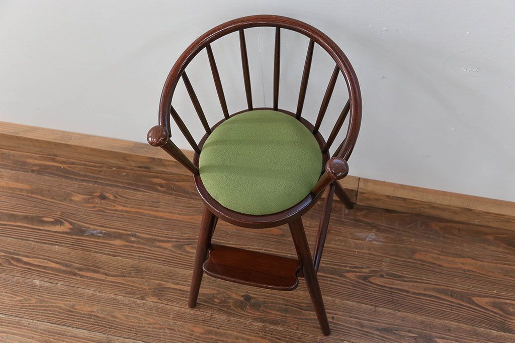 中古　秋田木工製　ベビーチェア(チャイルドチェア、椅子)