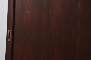 アンティーク 総欅材の重厚な蔵戸(扉、玄関戸)