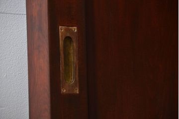 アンティーク 総欅材の重厚な蔵戸(扉、玄関戸)