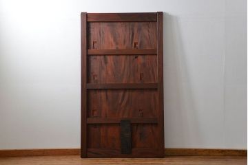 アンティーク 総欅材の重厚な蔵戸(扉、玄関戸)