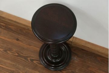 アンティーク家具　イギリスアンティーク ビーチ材　ツイストレッグプラントスタンド(花台、サイドテーブル)