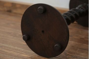 アンティーク家具　イギリスアンティーク ビーチ材　ツイストレッグプラントスタンド(花台、サイドテーブル)