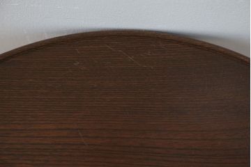 アンティーク家具　アンティーク 総欅材の回転サイドテーブル(花台、飾り台)