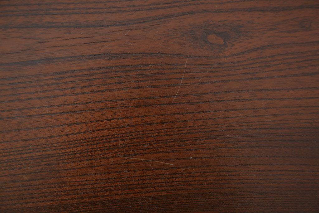 アンティーク家具　アンティーク 総欅材の回転サイドテーブル(花台、飾り台)