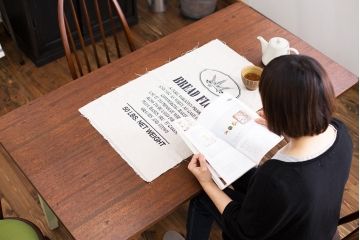 アンティーク家具　アンティークペイント　シンプルなダイニングテーブル(作業台)