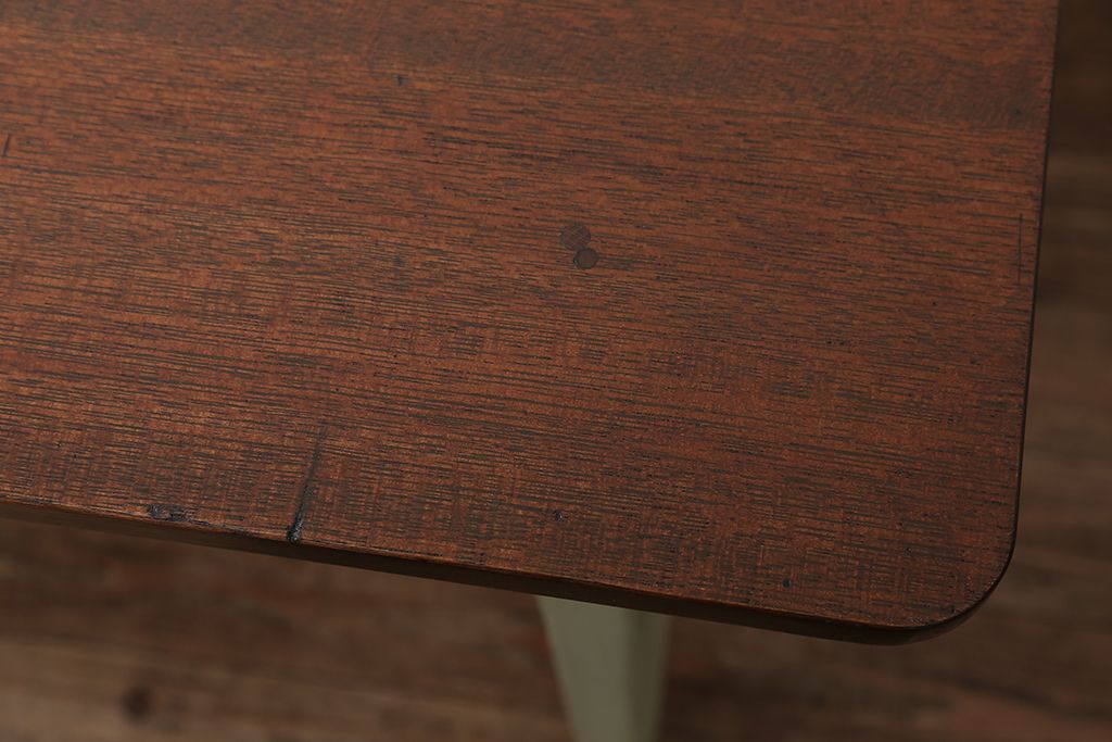 アンティーク家具　アンティークペイント　シンプルなダイニングテーブル(作業台)