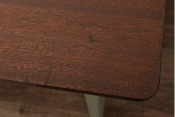 アンティーク家具　アンティークペイント　シンプルなダイニングテーブル(作業台)