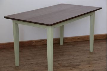 アンティーク家具　アンティークペイント　シンプルなダイニングテーブル(作業台)